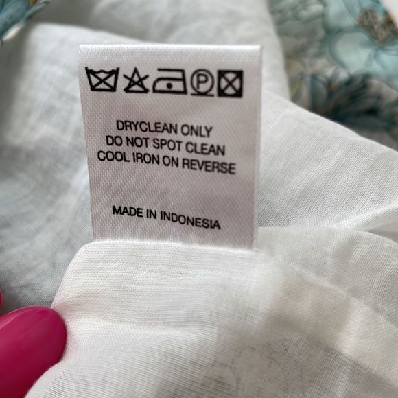 Magali Pascal Petal Dress Ruffle Puff Sleeve in Eden Print Size Small - Picture 12 of 12